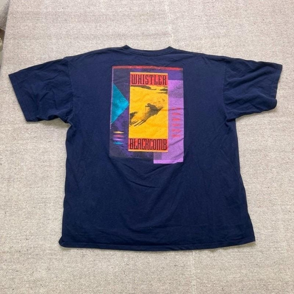 Vintage‎ Whistler Blackcomb Shirt Men's XL Blue 1990s
